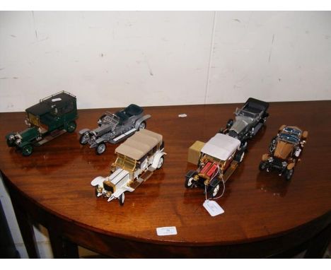 Five Franklin Mint models of vintage vehicles 