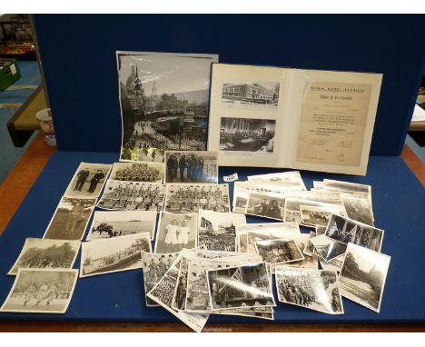 A quantity of WWII military Photographs including the allies in Trondhjem, June 1945, Churchill in Malta, etc. plus large bla