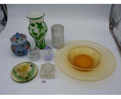 Mini Lustre Assorted 3 Piece Amber Glass Vase Set