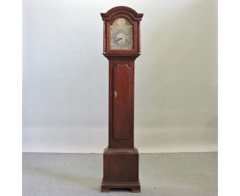 An early 20th century oak cased Grandmother clock, with Westminster chimes, 180cm