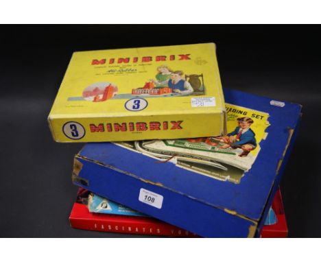 Boxed Minibrix building set and a Bayko building set, plus other boxed sets 
