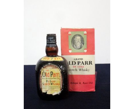 1 (believed 70-cl) bt Grand Old Parr de Luxe Scotch Whisky, oc - damaged and repaired with clear tape,spring cap, believed 19