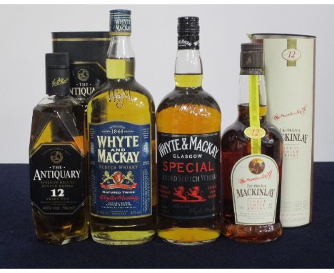 1 70-cl bt The Antiquary 12 YO Superior Deluxe Scotch Whisky 40% oc 1 litre bt Whyte &amp; Mackay Matured Twice Scotch Whisky