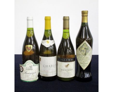 1 bt Bourgogne La Chaume Blanche 2000 Boussard hf/i.n, sl torn/stl/loose 1 bt Chablis 2008 Marks &amp; Spencer i.n, sl stl 1 