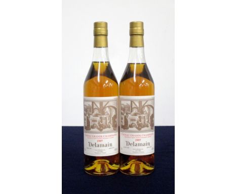 2 70-cl bts Delamain 1997 Grand Champagne Cognac, landed 1998, bottled 2015