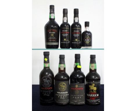 1 70-cl bt Warres 10 YO Port bottled 1984, sl torn label 1 70-cl bt Warres Fine Selected Ruby Port sl bs, sl torn label 1 75-