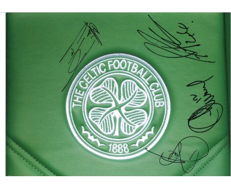 Celtic Legends Multi Celtic Signed 16 x 12 inch football photo. Good Condition. All signed pieces come with a Certificate of 