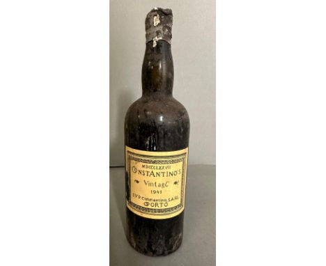 A bottle of 1941 Constantino's Vintage Port 