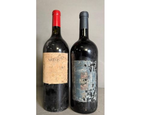 Two Magnums of red wine an Artadi and a Paterno 