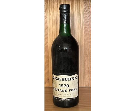 A bottle of Cockburns vintage port 1970