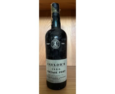A bottle of Taylors 1966 vintage port 