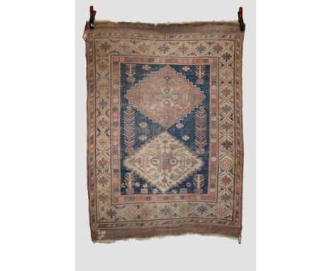 Two rugs, the first a modern Perepedil-design rug, Afghanistan, second half 20th century, 4ft. 7in. X 2ft. 11in. 1.40m. X 0.8