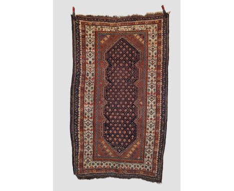 Qashqa'i rug, Fars, south west Persia, circa 1920s,  7ft. 9in. X 4ft. 8in. 2.36m. X 1.42m. Overall even wear; some corrosion 