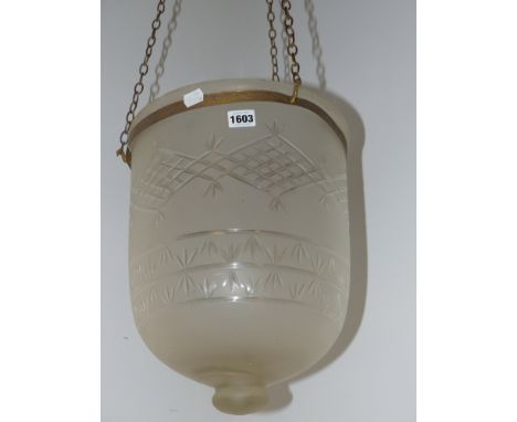 A Regency style hall lantern shade.