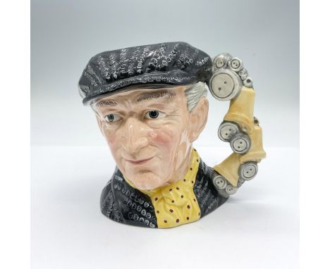 Black cap and jacket with silver buttons, yellow scarf with red polka-dots. Royal Doulton backstamp. Artist: Stanley J. Taylo