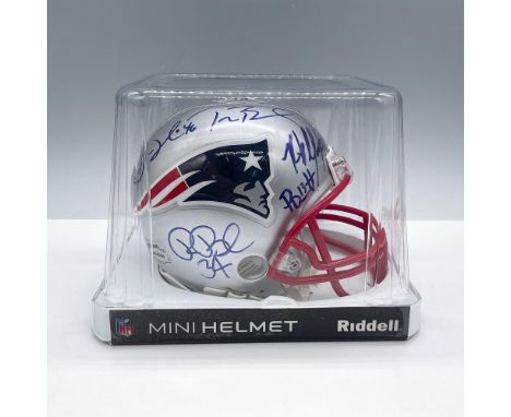 Autographed by Tom Brady, Rob Gronkowsi, Chris Hogan, Julian Edelman, Sony Michael, James White, Rex Burkhead, Bill Belichick