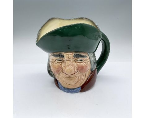 Green hat, brown coat, blue scarf with white spots. Royal Doulton backstamp. Artist: Charles J. NokeIssued: 1937 - 1969Dimens