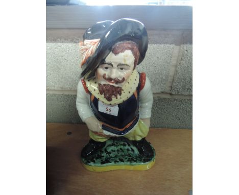 A ceramic character jar