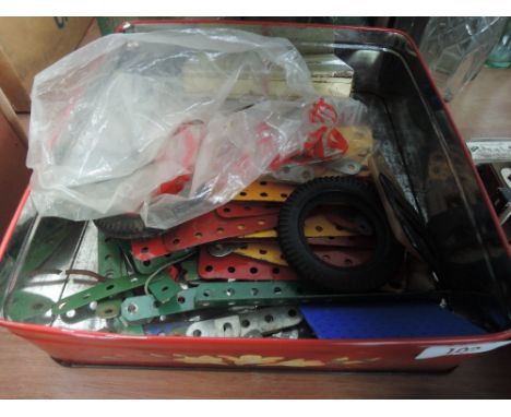 A box of vintage meccano