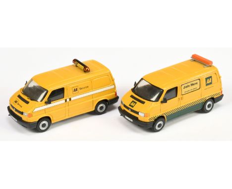 HartSmith Transport Of Delight pair (1) VW Van AA Service - 1:48th scale, yellow,roof bar mount light fitting (2) similar wit