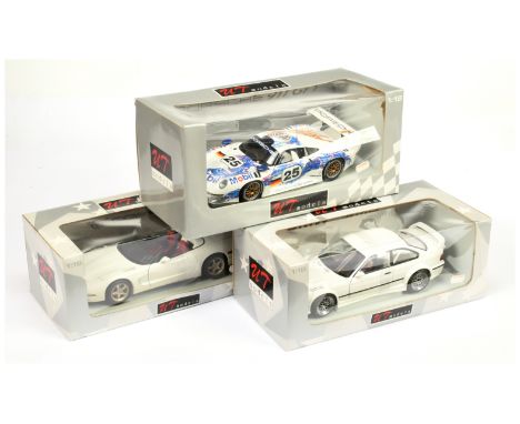 UT Models&nbsp; 3 x 1/18th Scale Chevrolet, BMW M3 and Porsche 911 GT1 - Near Mint to Mint in Excellent to Excellent Plus box