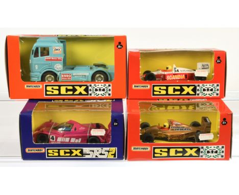 Matchbox Group of SCX &amp; SCX SRS2 Racing Cars and Truck - Including REF,93140.20 Jaguar "XJR-14" SRS; NO. 834470.20 Formul