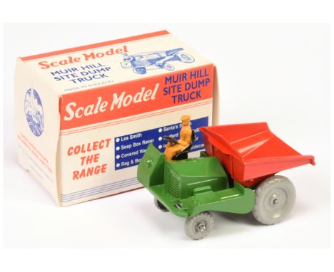 Matchbox Models of Yesteryear Scale Model "The Perfect Toy" MICA re-issue - Muir Hill Site Dump Truck - green with red tipper