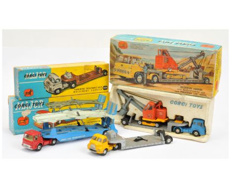 Corgi Group of Commercial Vehicles - Including (1) Gift Set No.27 Machinery Carrier with Priestman Cub Shovel -&nbsp; Bedford