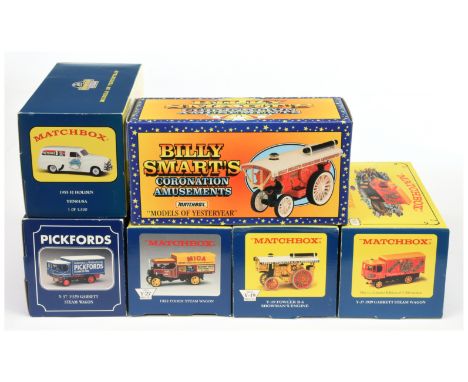 Matchbox Models of Yesteryear a group of models from the Collectibles Era to include Y19 Fowler B6 Showmans Engine - "Lesney 