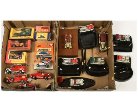 Matchbox Models of Yesteryear group&nbsp; to include Y1 Ford Model T Car - red, smooth black hood, Y4 Opel - orange/black, fo