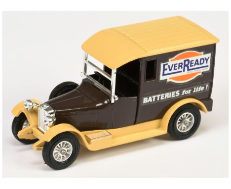 Matchbox Models of Yesteryear Y5 1927 Talbot Van "Ever Ready" colour trial model - dark brown body, beige chassis &amp; roof,