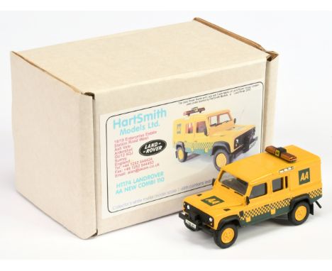 HartSmith HT174 Land Rover AA New Combi 110 - 1:48th scale white metal and resin model, yellow/green with roof bar light moun