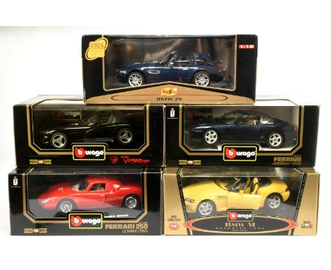 Burago &amp; Maisto Group of 1/18th Scale Cars - Including (1) BMW M Roadster 1996; (2) Dodge Viper RT 110; (3) Ferrari 456GT