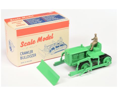 Matchbox Models of Yesteryear Scale Model "The Perfect Toy" - MICA re-issue Crawler Bulldozer - green with black rubber track