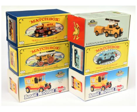 Matchbox Models of Yesteryear Mixed Group from the Collectibles Era to include YFE02/B Land Rover Londonderry Bush Fire Briga