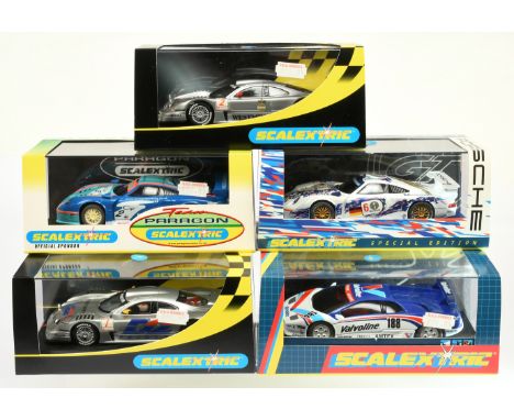 Scalextric Group of GT Cars - Including (1) C.2081MERCEDES GTI NO.1; (2) C.2082 MERCEDES GTI No.2; (3) C.2192 LAMBORGHINI DIA