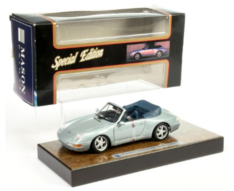 Maisto 1/18th Scale Porsche 911 Carrera Cabriolet - rubber tyres have reacted - Excellent in Excellent box.