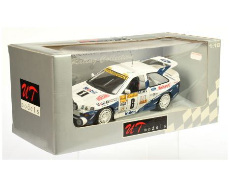 UT Models 1/18th scale Ford Escort RS Cosworth Mobil 1 Rally Car - Near Mint to Mint in Excellent Plus box.