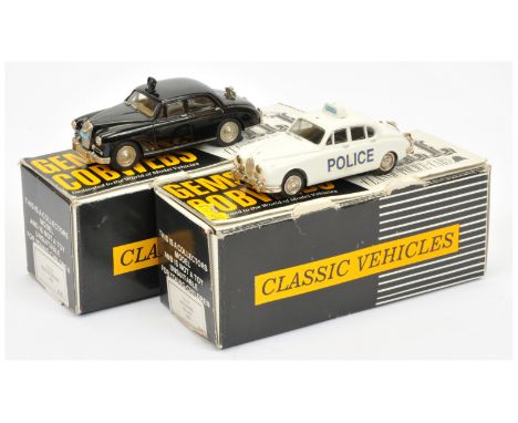 Gems &amp; Cobwebs Old Bill Classic Police Cars pair (1) GC12 Riley Pathfinder 1954 Police Car - black, brown interior, roof 