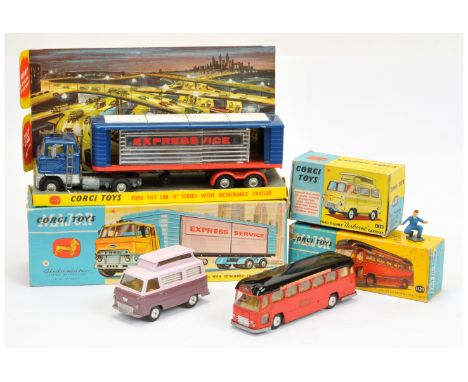 &nbsp;Corgi Group of Commercial &amp; Coach - to include (1) 1120 Midland Motorway Express Coach - red body, black roof, yell