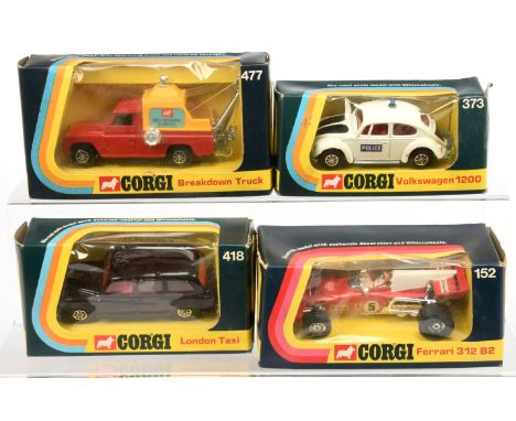 Corgi Group of Early to Mid 1970's Issue Models - (1) 152 Ferrari 312 B2 Formula 1 Racing Car with spoked Whizzwheels (some c