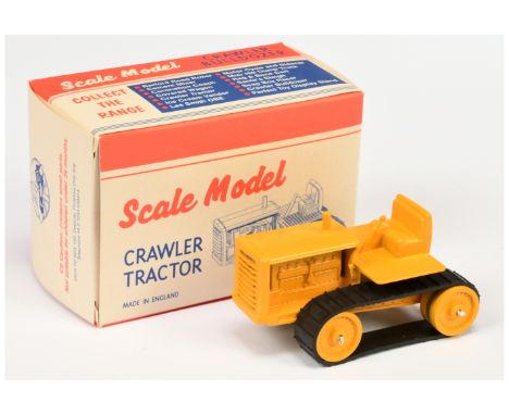 Matchbox Models of Yesteryear Scale Model "The Perfect Toy" - MICA re-issue - Crawler Tractor - yellow with black tracks, lim