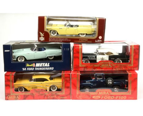 Mira &amp; Revell 1/18th Scale Cars - Including Ford Thunderbird (1955); 56 Ford Thunderbird; Buick Century; Ford-F100 (1956)