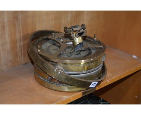 A Henry Browne ship's compass, Type no. 88991, 32cm in diameter