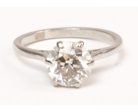 Single stone diamond ring approx 1.25 carat tested platinum   Condition Report   Click here for further images, condition, au