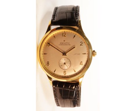 Zenith Collection 125th limited edition 18k automatic chronometre wristwatch no 65/300 movement no 35820, 1990 with Zenith bl