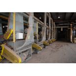 (36) Carver 1st Cut linting machines; 60 in. mouth, 10 hp motor V-belt drive, 60 in. x 18 in.