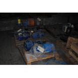 (4) pallets of NEW pumps, motors and parts