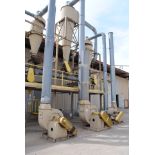 Cyclone style dust collection system (front side of building).
