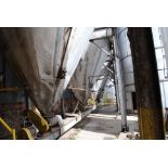 (5) Cold steel cone bottom tanks each with 50 ton capacities. Included with tanks; screw type
